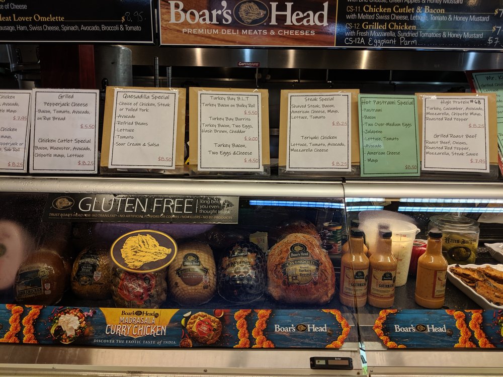 Boar's Head deli counter
